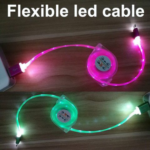 flexible led usb cable,flexible charging cable,flexible data cable,flexible apple charging cable