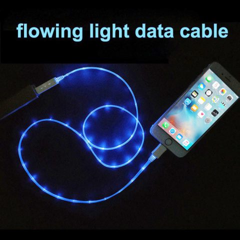 360 degree smart led light flowing led data cable usb cable