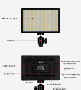 Led-Light-for-photography-videography-broadcast