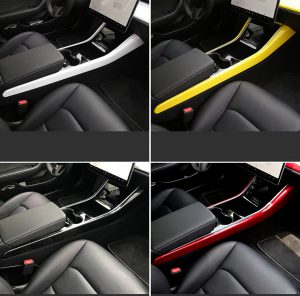 Car-console-broadside-decoration-stripe-cover-for-tesla-model-3