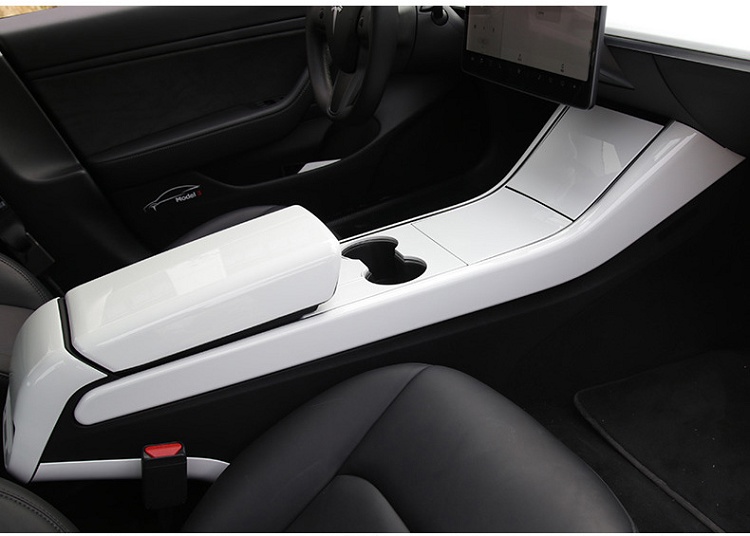 Car-console-broadside-decoration-stripe-cover-for-tesla-model-3