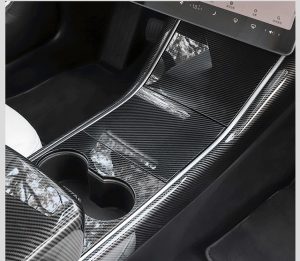 Car-console-broadside-decoration-stripe-cover-for-tesla-model-3