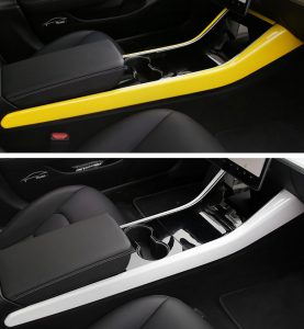 Car-console-broadside-decoration-stripe-cover-for-tesla-model-3